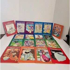 Lot Of 19 Vintage Troll Associates Book Classic Children's Stories Homeschooling